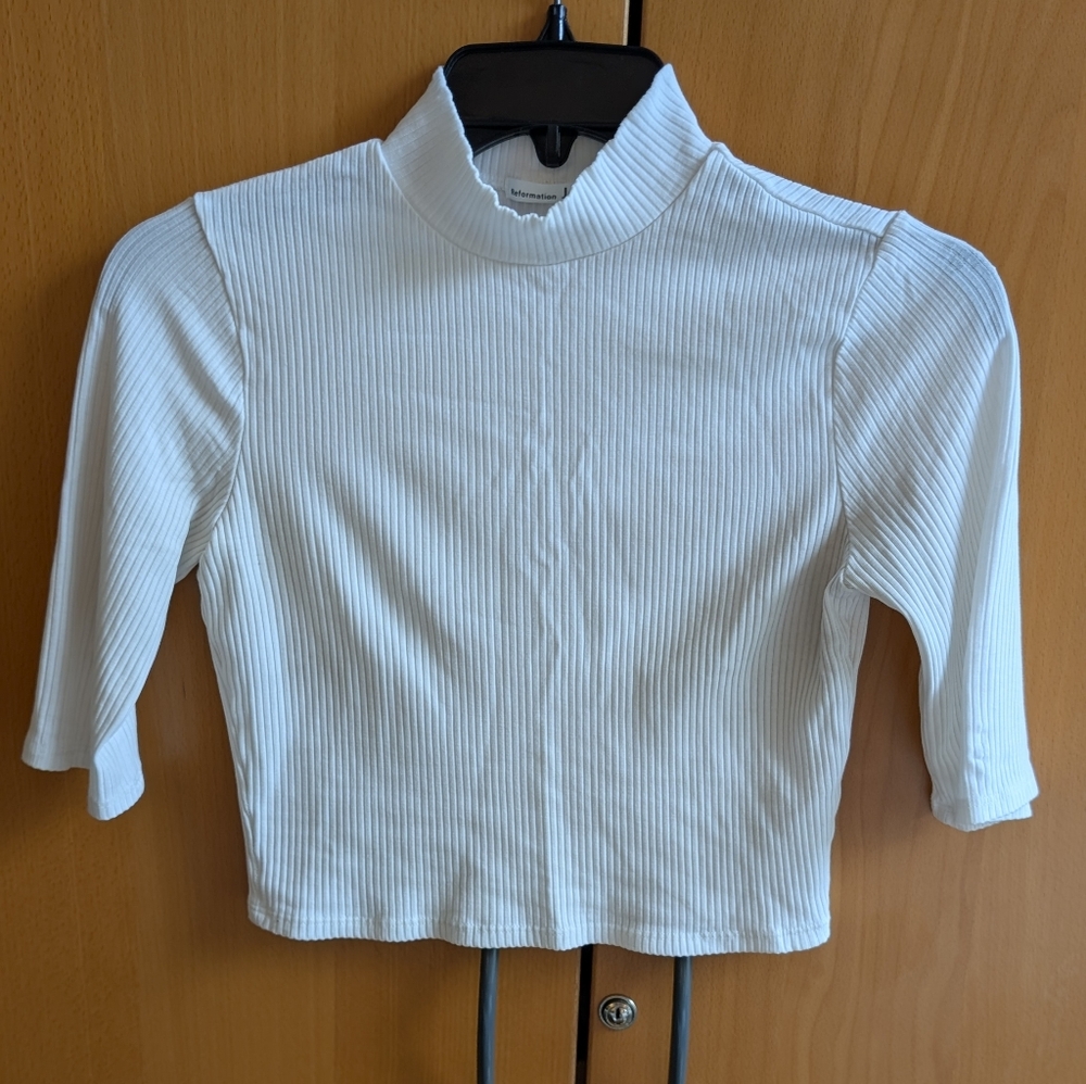 Reformation Rib Knit Top Size XS